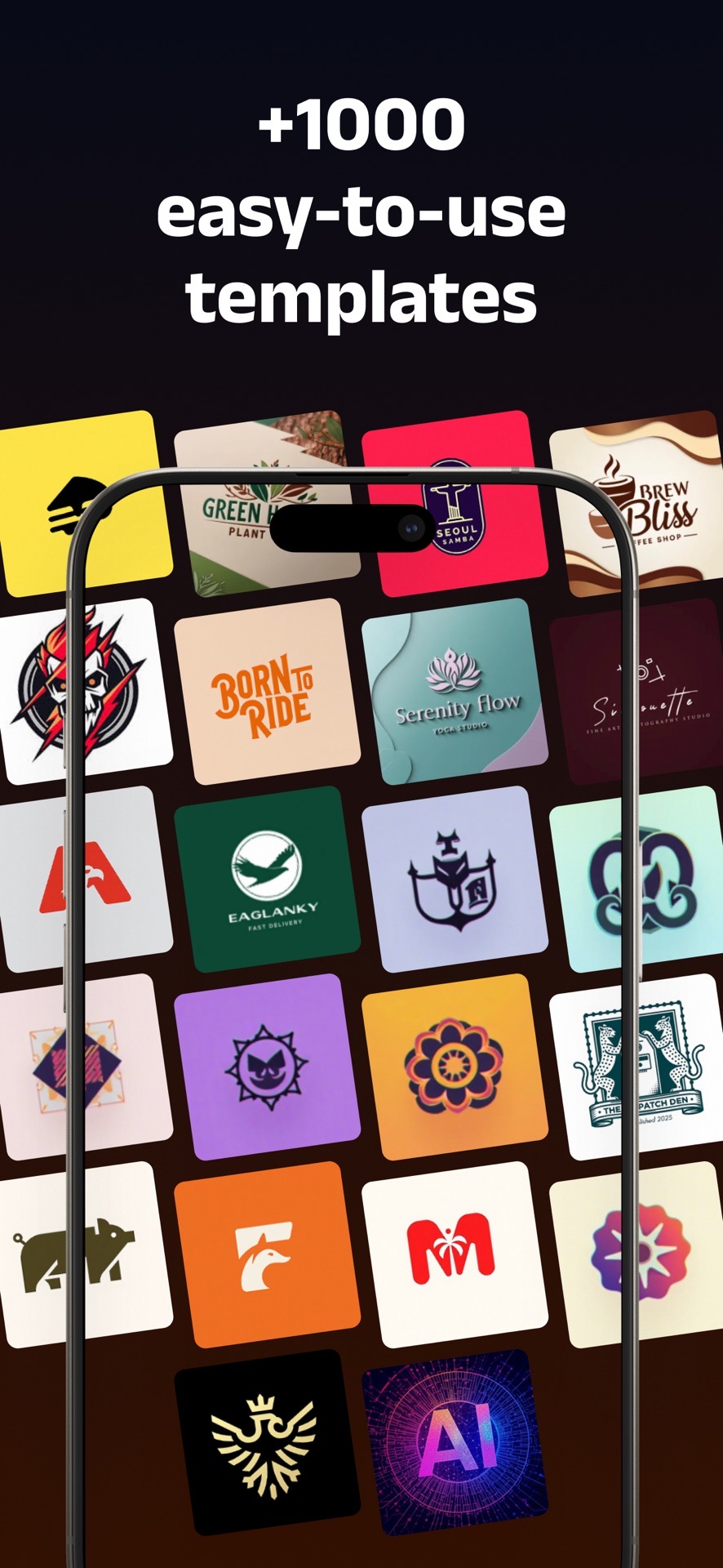 Over 1000 ready to use logo templates